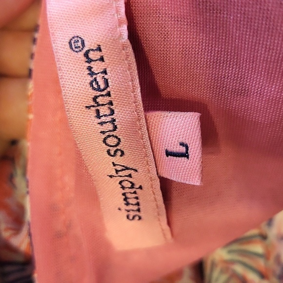 Simply Southern Large  NWT Babydoll scallops dress lined - Picture 13 of 13